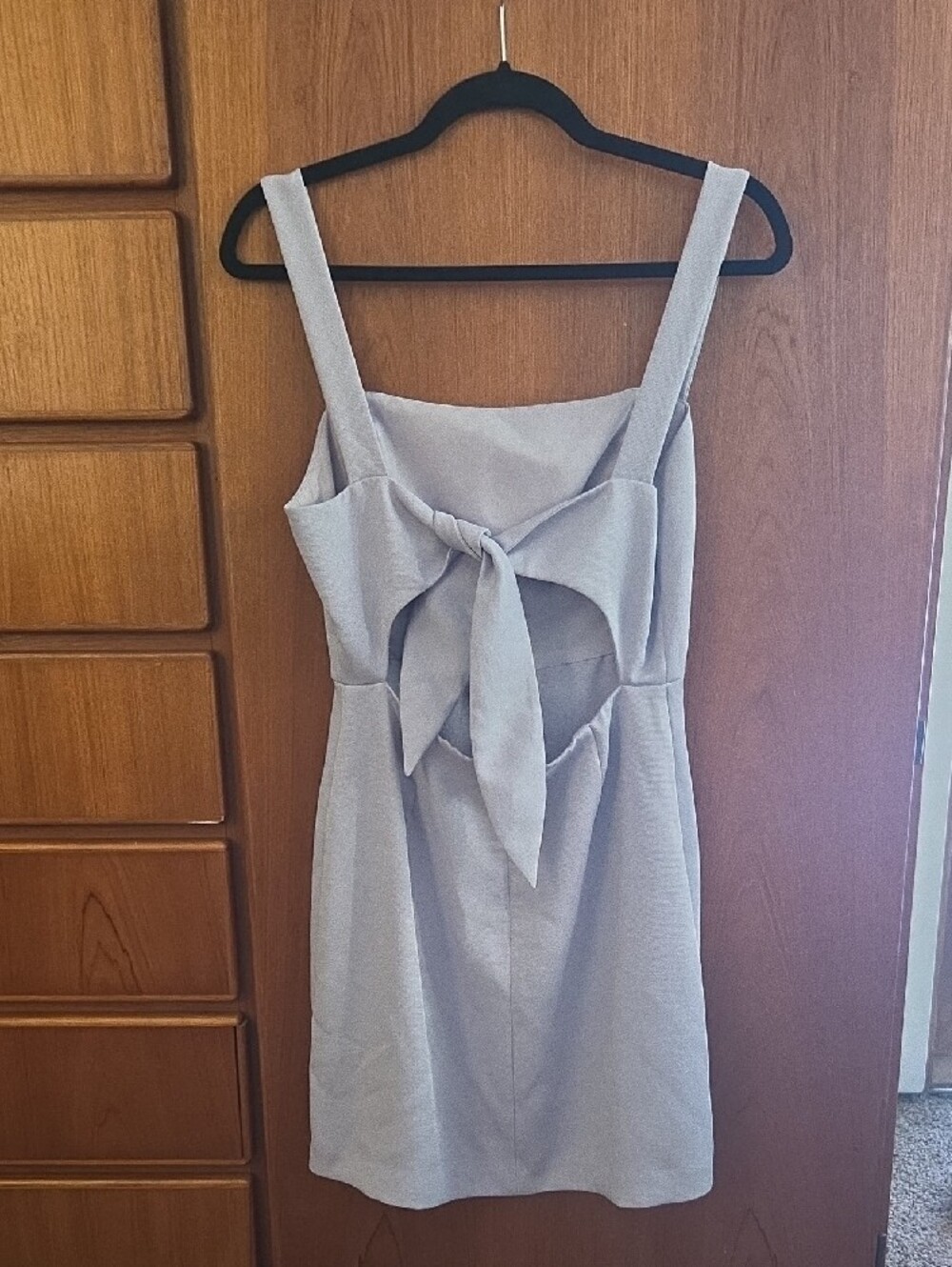 Wilfred Light Lavender Square-Neck Mini Dress